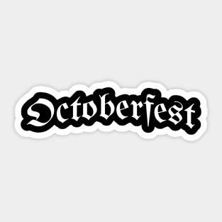 Octoberfest Typography Sticker